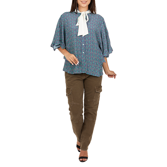 Elmas Phil Blouse Women size L Dark Blue - Picture 1 of 5